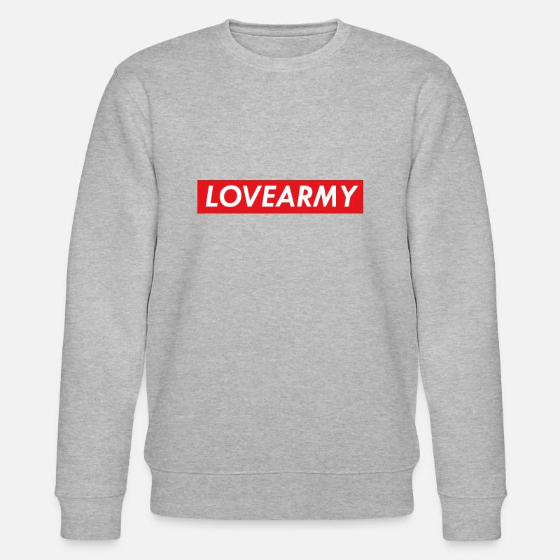 LoveArmy - Stanley/Stella Unisex Bio-Sweatshirt CHANGER  - Grau meliert