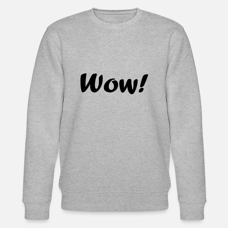 wow - Stanley/Stella Unisex Bio-Sweatshirt CHANGER  - Grau meliert