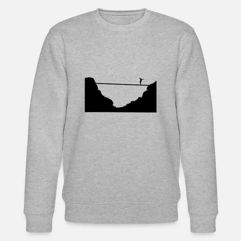 slacklining, highline - Sweat bio CHANGER Stanley/Stella Unisexe - gris chiné