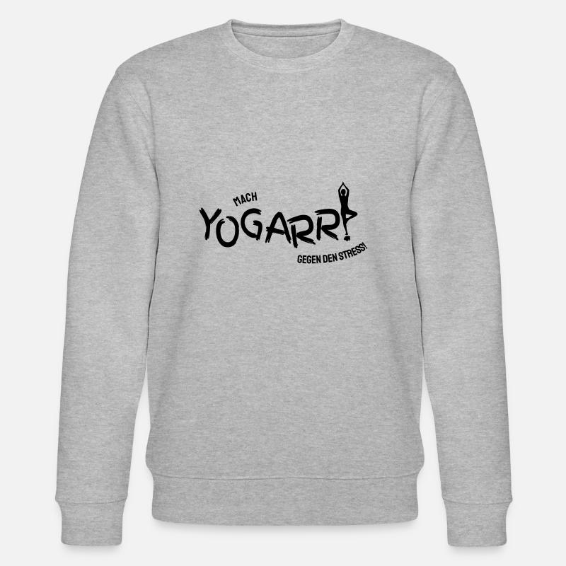 Yogarr! - Stanley/Stella Unisex Bio-Sweatshirt CHANGER  - Grau meliert