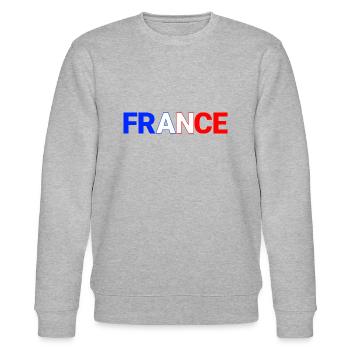 FRANCE - Sweat bio CHANGER Stanley/Stella Unisexe - gris chiné - Devant - Nik (191cm) & Marisol (170cm)