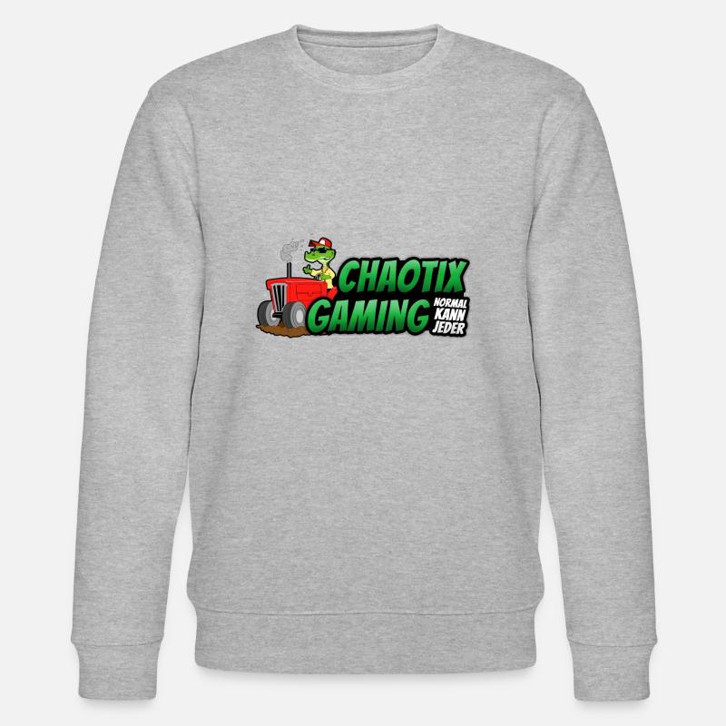 ChaotiX Traktor Logo - Stanley/Stella Unisex Bio-Sweatshirt CHANGER  - Grau meliert