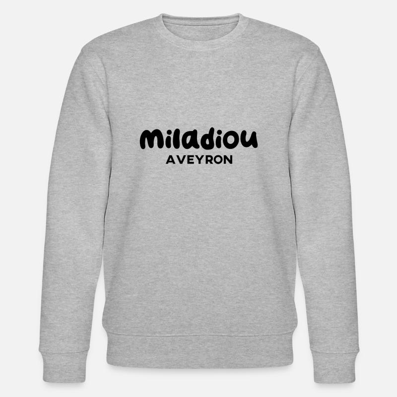 Miladiou expression Aveyron - Sweat bio CHANGER Stanley/Stella Unisexe - gris chiné