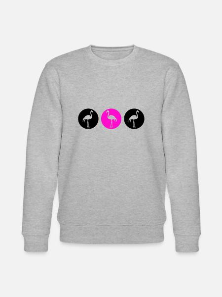 Flamingos Design 2 - Stanley/Stella CHANGER Unisex Organic Sweatshirt - heather grey