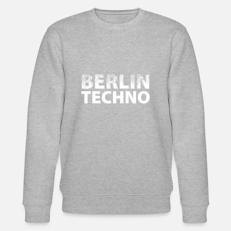 Berlin Techno - Stanley/Stella Unisex Bio-Sweatshirt CHANGER  - Grau meliert