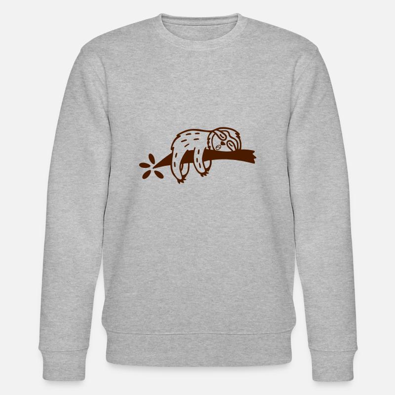 Faultier 2 - Stanley/Stella Unisex Bio-Sweatshirt CHANGER  - Grau meliert