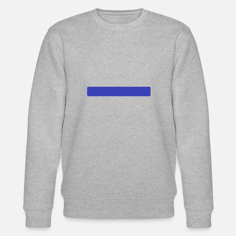 Blauer Streifen - Stanley/Stella Unisex Bio-Sweatshirt CHANGER  - Grau meliert