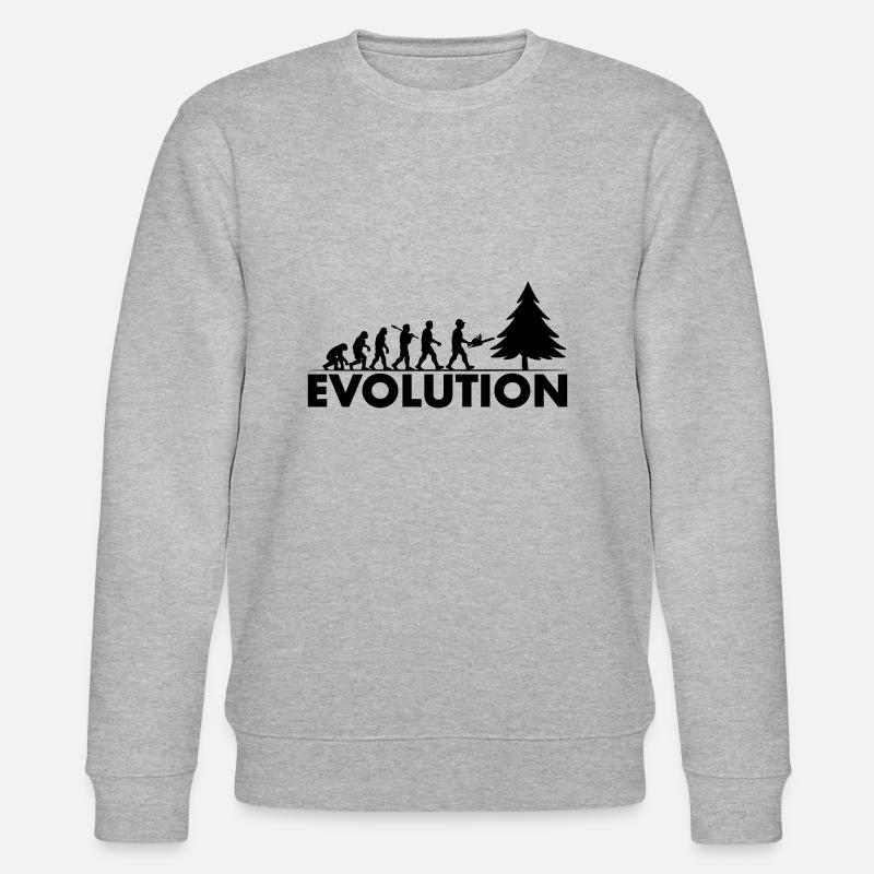 Chainsaw Evolution Black - Stanley/Stella CHANGER Unisex Organic Sweatshirt - heather grey