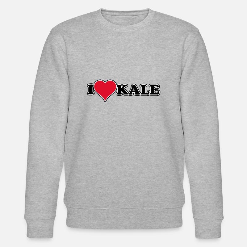 J’adore Kale -1970s Retro - Sweat bio CHANGER Stanley/Stella Unisexe - gris chiné
