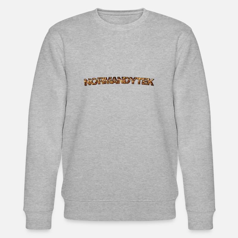 Normandytek script - Stanley/Stella CHANGER Unisex Organic Sweatshirt - heather grey
