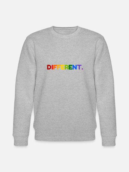 Different LGBT Rainbow Gay Pride - Stanley/Stella CHANGER Unisex Organic Sweatshirt - heather grey