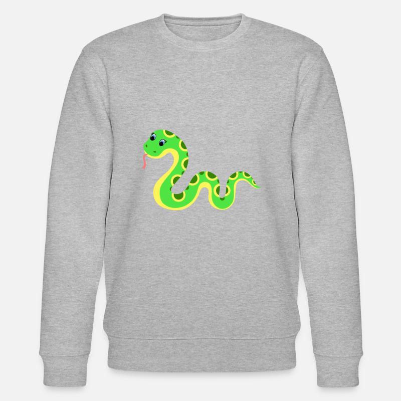 Schlange - Stanley/Stella Unisex Bio-Sweatshirt CHANGER  - Grau meliert