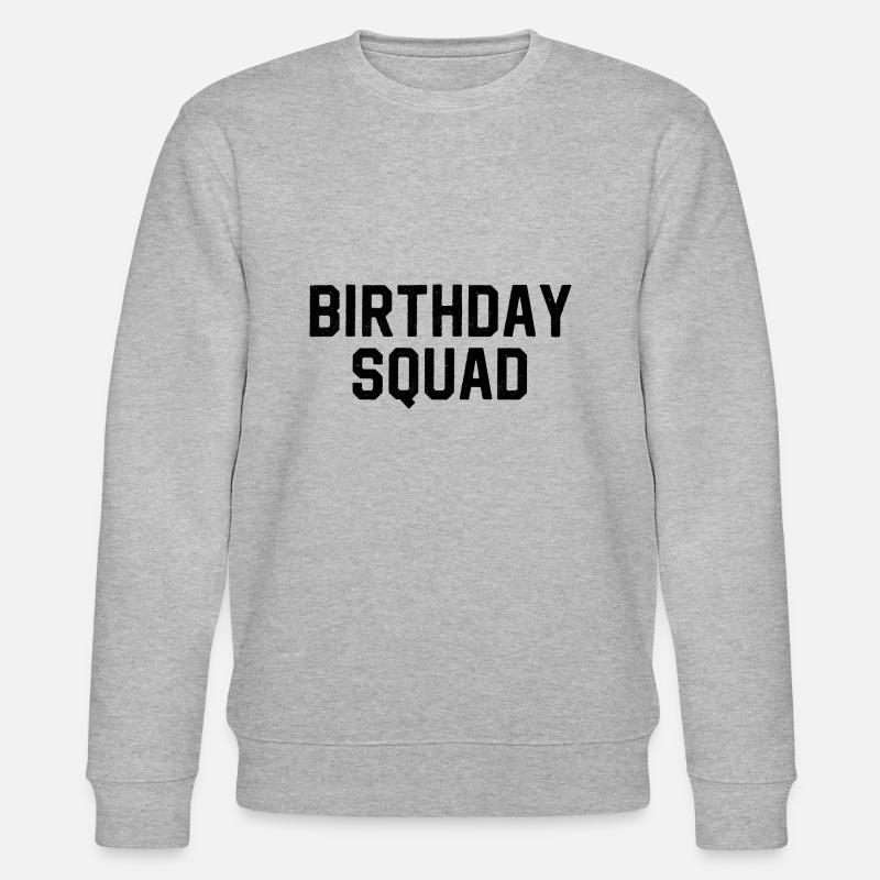 Birthday Squad - Stanley/Stella Unisex Bio-Sweatshirt CHANGER  - Grau meliert