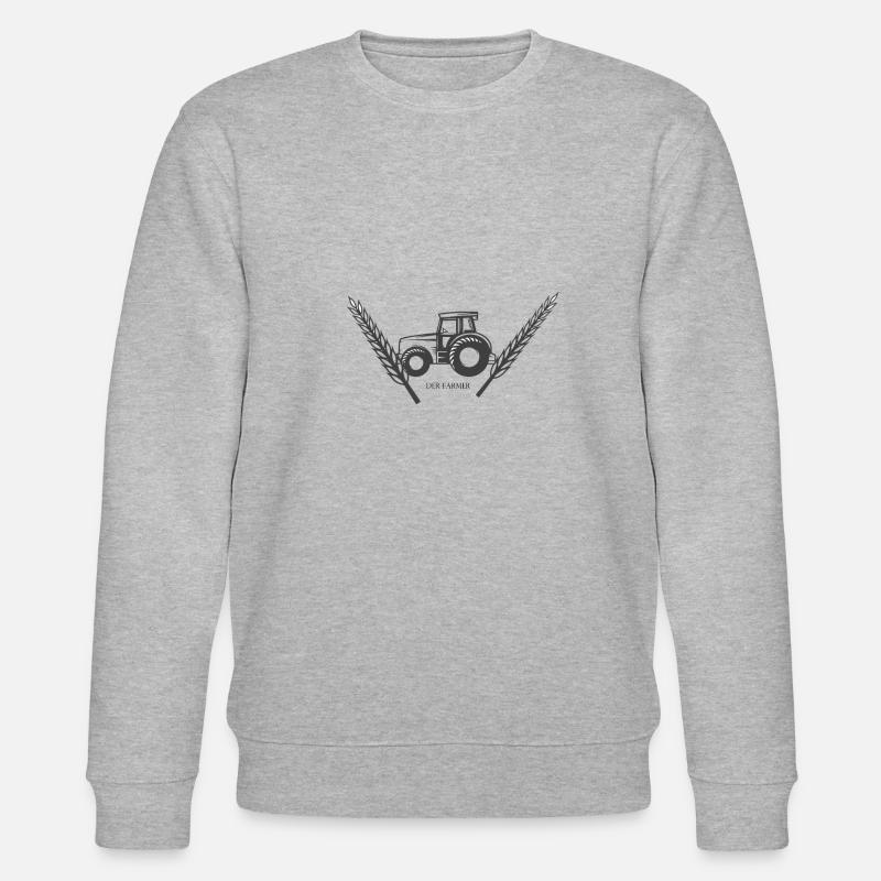 Der Farmer - Stanley/Stella Unisex Bio-Sweatshirt CHANGER  - Grau meliert
