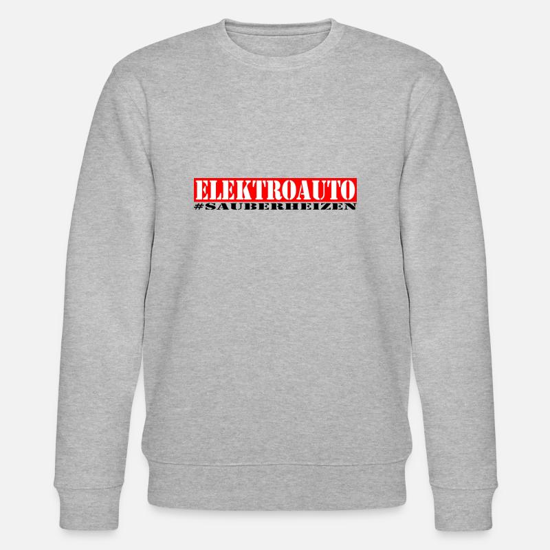 Elektroauto = sauber "heizen" - Stanley/Stella Unisex Bio-Sweatshirt CHANGER  - Grau meliert