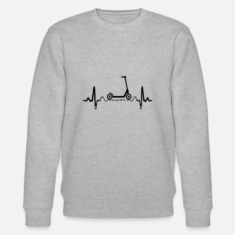 E-Scooter E-Roller Scooter - Stanley/Stella CHANGER Unisex Organic Sweatshirt - heather grey