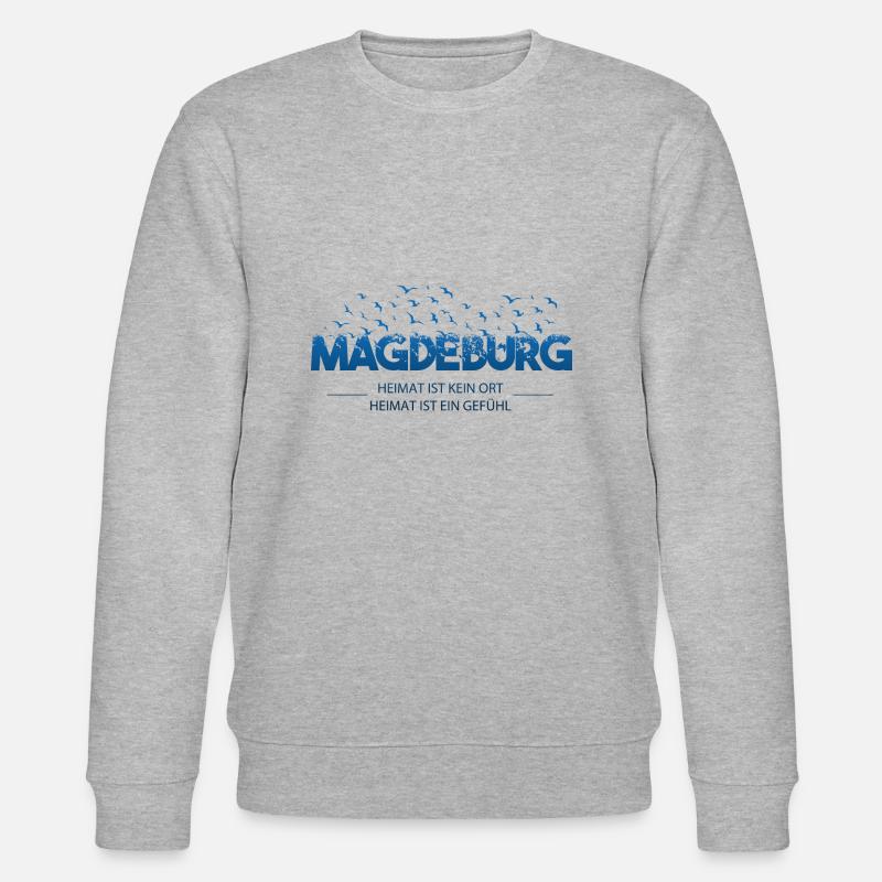 Magdeburg Heimat hell - Stanley/Stella Unisex Bio-Sweatshirt CHANGER  - Grau meliert