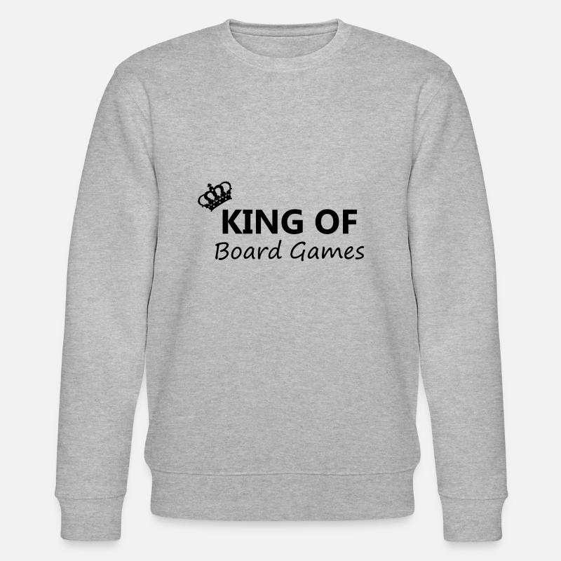 Boardgame Chess Backgammon Game Night - Stanley/Stella CHANGER Unisex Organic Sweatshirt - heather grey