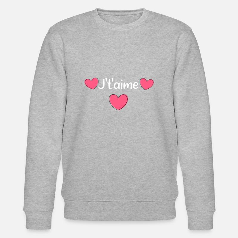 saint-valentin - Sweat bio CHANGER Stanley/Stella Unisexe - gris chiné