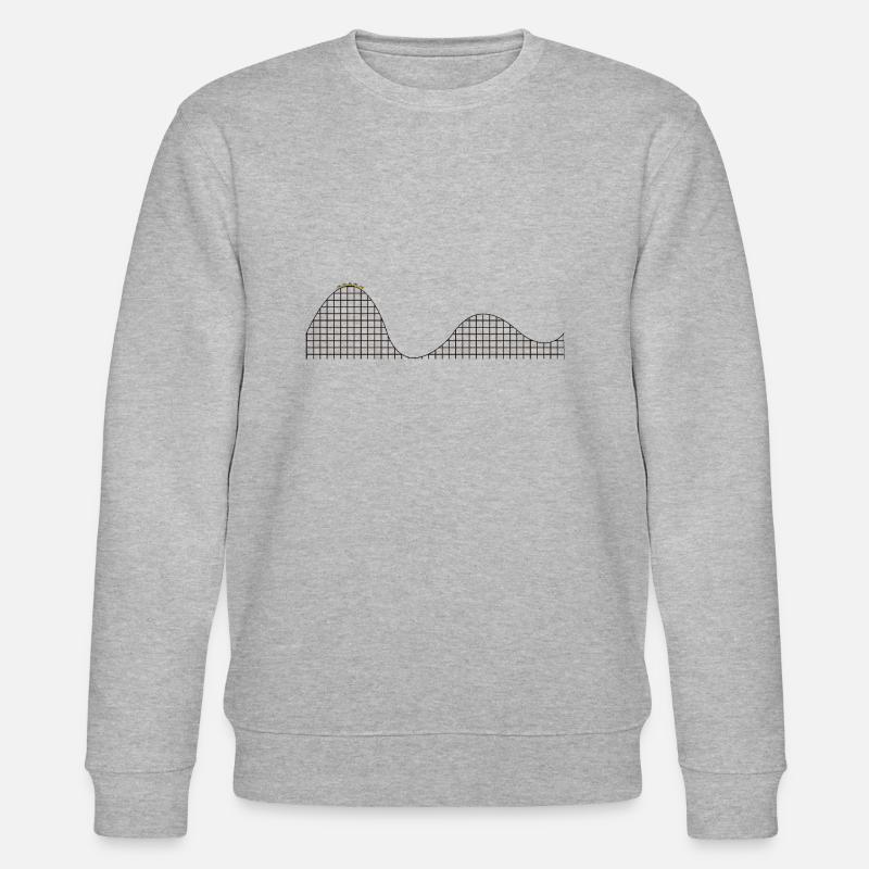 Rollercoaster Rollercoaster Life Integral Calculus - Stanley/Stella CHANGER Unisex Organic Sweatshirt - heather grey