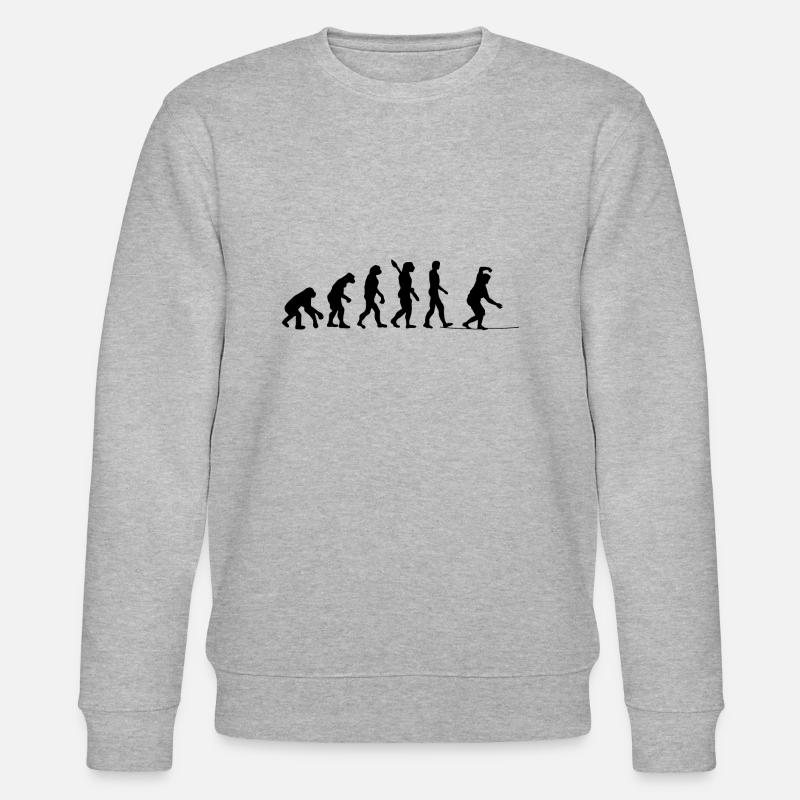 Slackline Gift Slackliner Tricklining - Stanley/Stella CHANGER Unisex Organic Sweatshirt - heather grey