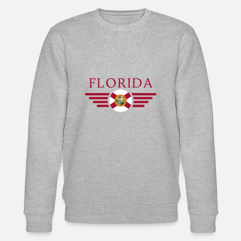 Florida - Stanley/Stella Unisex Bio-Sweatshirt CHANGER  - Grau meliert
