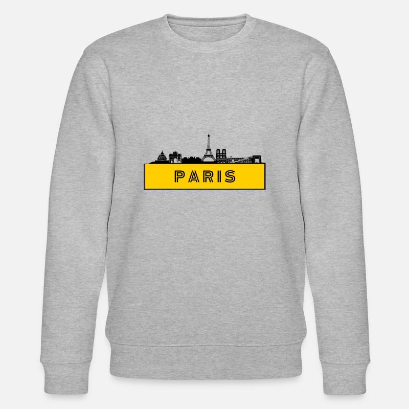 Stadt Paris - Frankreich - Stanley/Stella Unisex Bio-Sweatshirt CHANGER  - Grau meliert