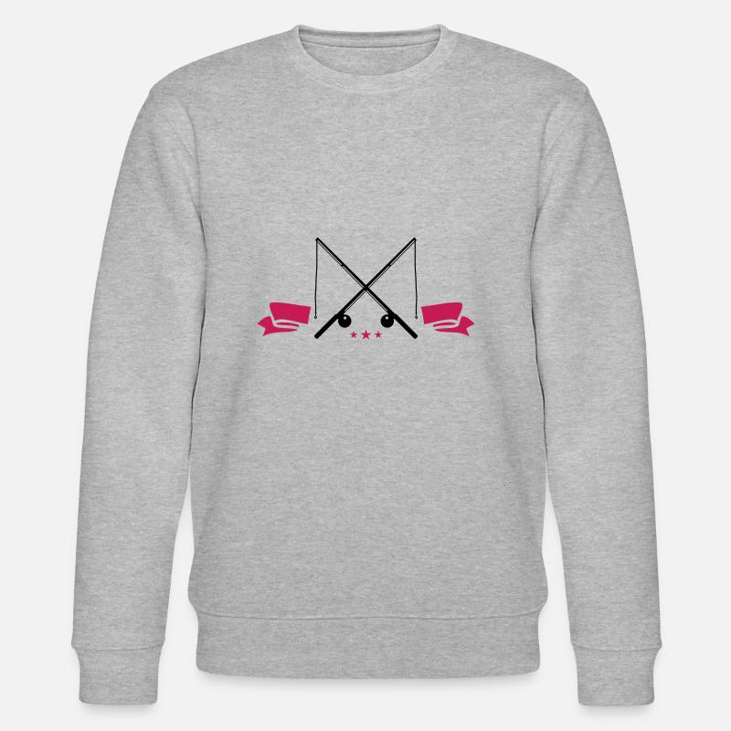 Icône de canne à pêche - Sweat bio CHANGER Stanley/Stella Unisexe - gris chiné