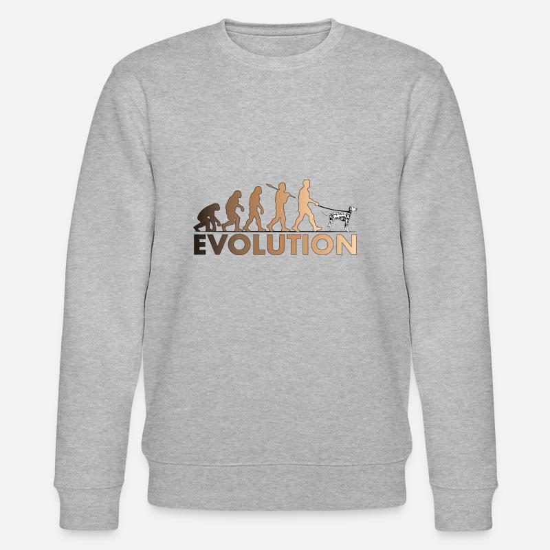 Évolution dalmate Brun - Sweat bio CHANGER Stanley/Stella Unisexe - gris chiné