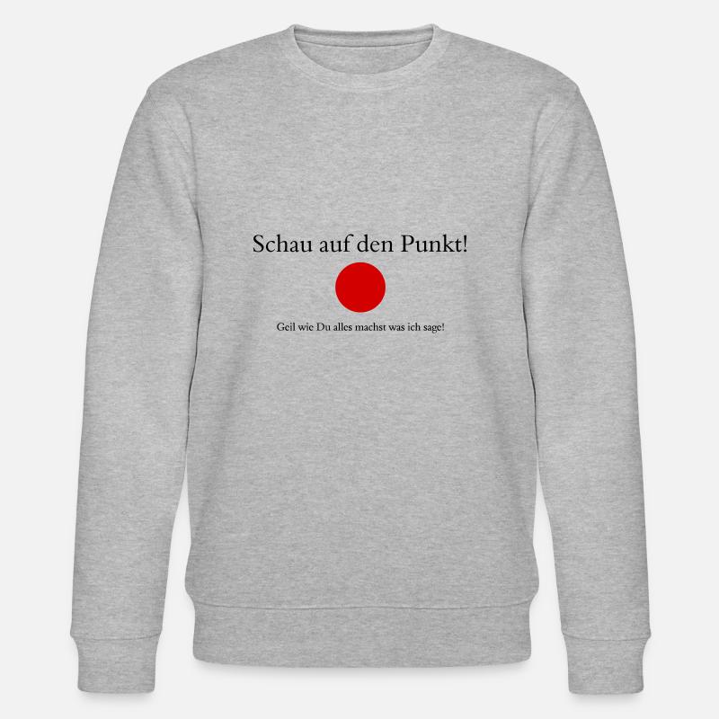 lustiger Spruch Punkt - Stanley/Stella Unisex Bio-Sweatshirt CHANGER  - Grau meliert