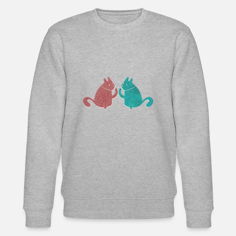 #2cats - Stanley/Stella Unisex Bio-Sweatshirt CHANGER  - Grau meliert
