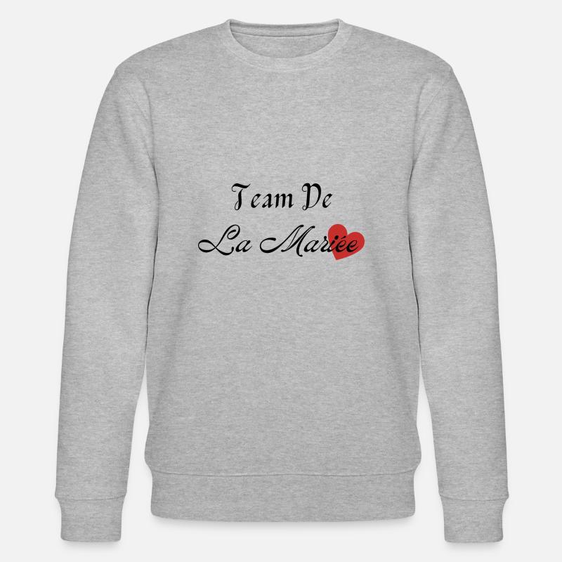 team de la Mariée - Sweat bio CHANGER Stanley/Stella Unisexe - gris chiné