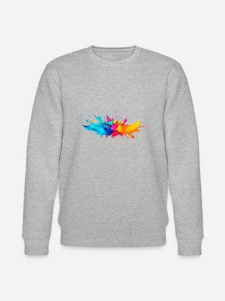 Explosion de Peinture - Sweat bio CHANGER Stanley/Stella Unisexe - gris chiné
