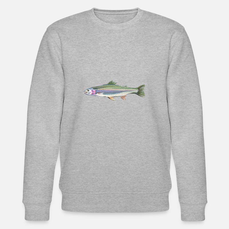 Forelle - Stanley/Stella Unisex Bio-Sweatshirt CHANGER  - Grau meliert