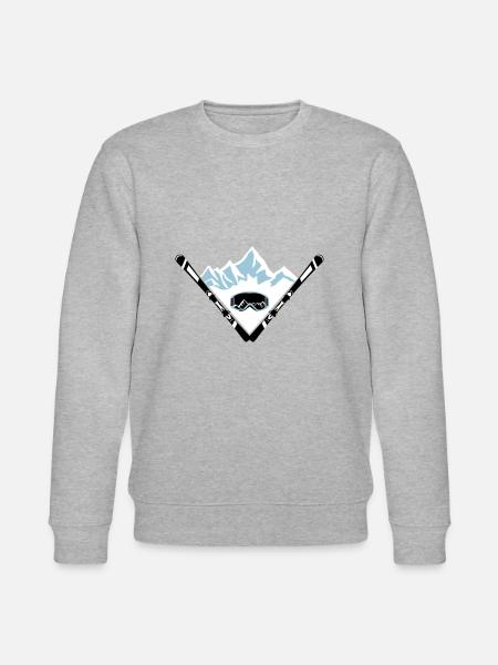 Ski, fjell og vernebriller - Stanley/Stella CHANGER økologisk unisex-sweatshirt - gråmelert