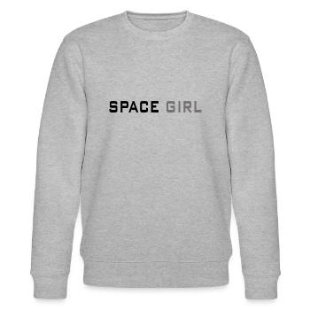 Space girl - Stanley/Stella Unisex Bio-Sweatshirt CHANGER  - Grau meliert - Vorne - Nik (191cm) & Marisol (170cm)