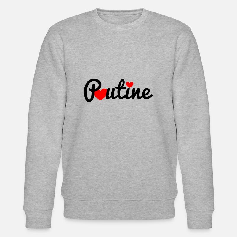 Poutine - Stanley/Stella Unisex Bio-Sweatshirt CHANGER  - Grau meliert