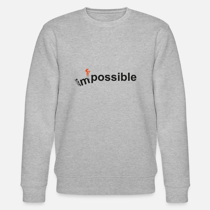 unmöglich 2 - Stanley/Stella Unisex Bio-Sweatshirt CHANGER  - Grau meliert