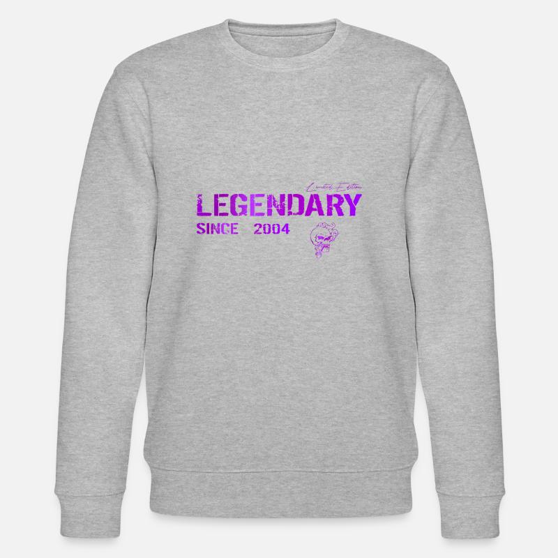 Legendary since 2004 Geschenk - Stanley/Stella Unisex Bio-Sweatshirt CHANGER  - Grau meliert
