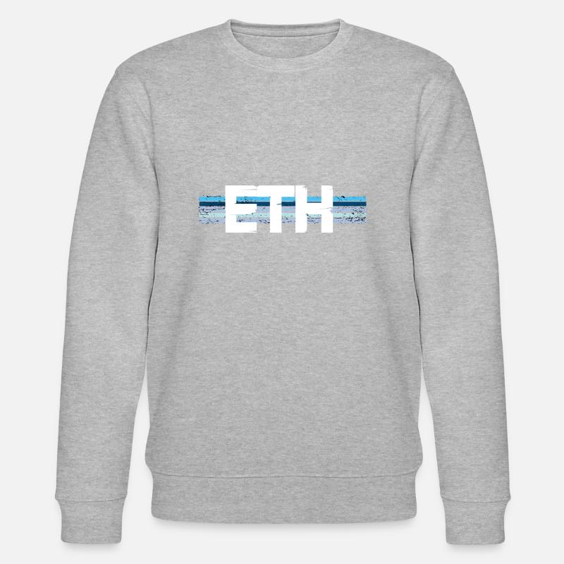 Ethereum Eth Crypto Cryptocurrency - Sweat bio CHANGER Stanley/Stella Unisexe - gris chiné