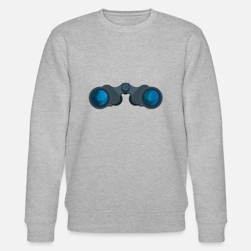 Fernglas Spanner Beobachter Stalker - Stanley/Stella Unisex Bio-Sweatshirt CHANGER  - Grau meliert