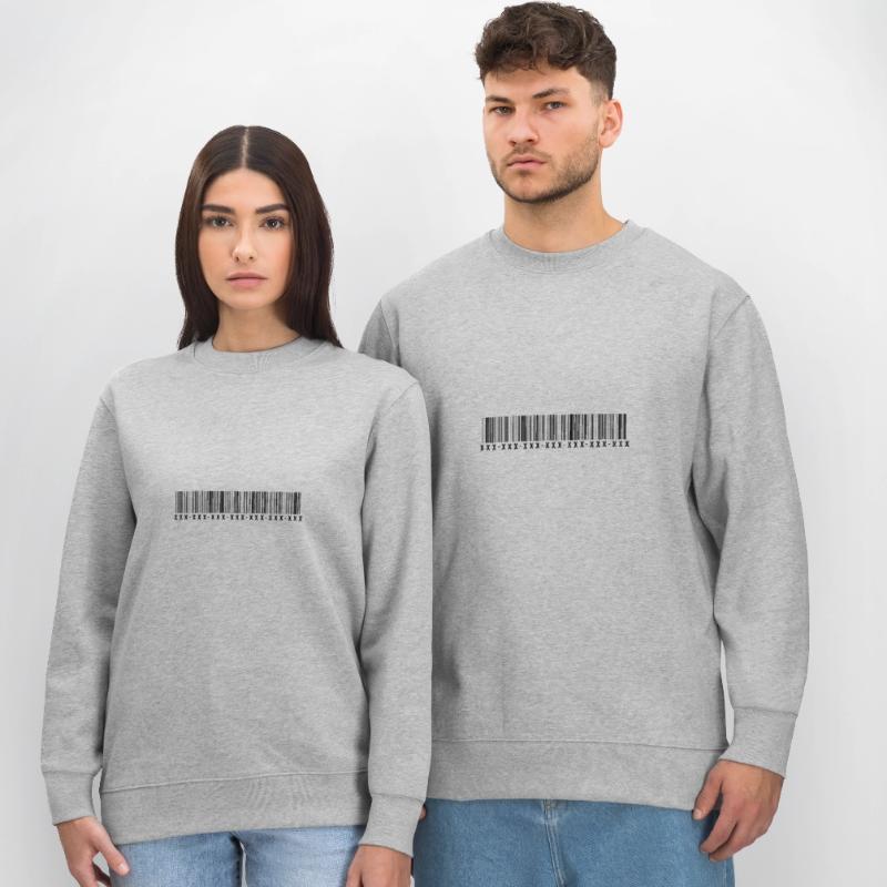 Barcode - Strichcode - Streifen - Codes Stanley/Stella Unisex Bio-Sweatshirt CHANGER 
