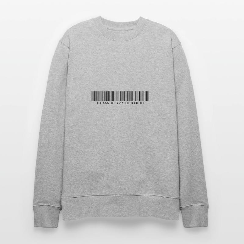 Barcode bar code strip codes Stanley/Stella CHANGER Unisex Organic Sweatshirt