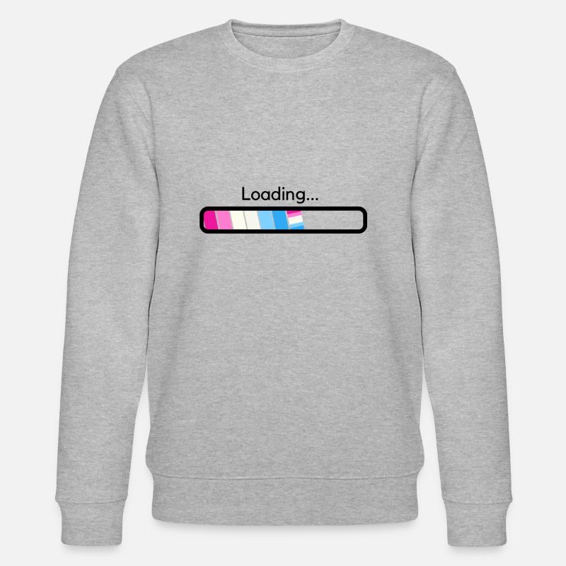 Trans energy Loading - Stanley/Stella Unisex Bio-Sweatshirt CHANGER  - Grau meliert