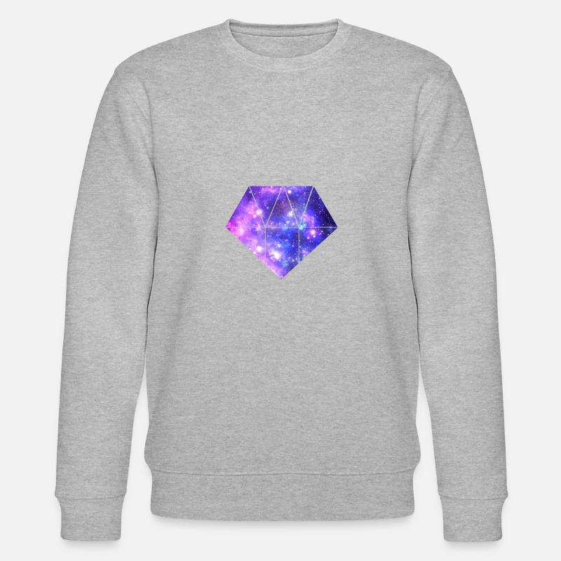 Galaxy Diamond - Stanley/Stella CHANGER Unisex Organic Sweatshirt - heather grey