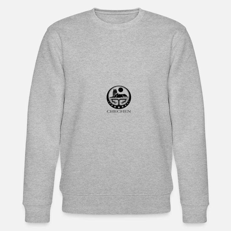 Chechen Logo - Stanley/Stella Unisex Bio-Sweatshirt CHANGER  - Grau meliert