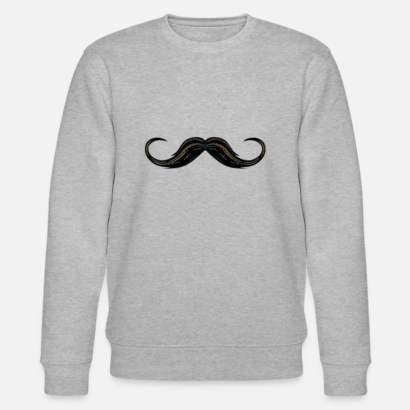 Schnurrbart Schnurrbart - Stanley/Stella Unisex Bio-Sweatshirt CHANGER  - Grau meliert