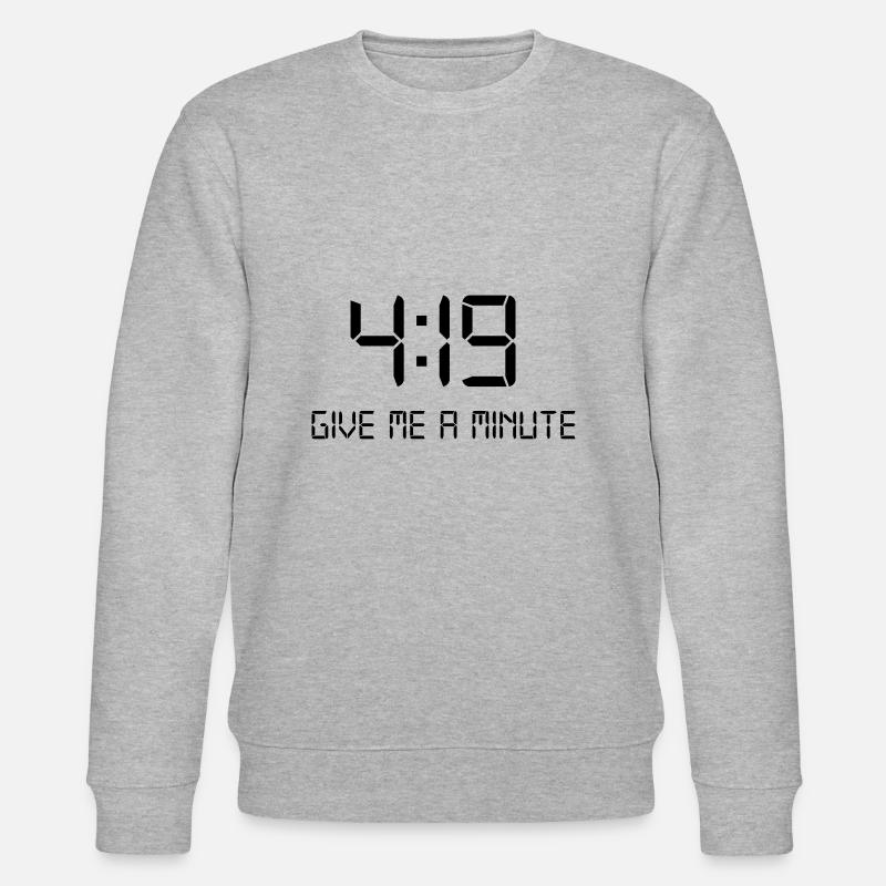 GIVE ME A MINUTE 420 - Stanley/Stella Unisex Bio-Sweatshirt CHANGER  - Grau meliert