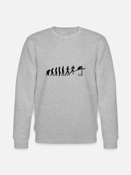 Hurdles Athletics Evolution Hurdler - Stanley/Stella CHANGER Unisex Organic Sweatshirt - heather grey