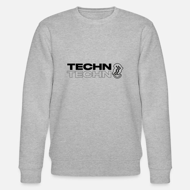 Techno Acid Blurred Logo - Sweat bio CHANGER Stanley/Stella Unisexe - gris chiné